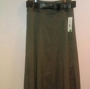 Sharagano charcoal belted skirt
